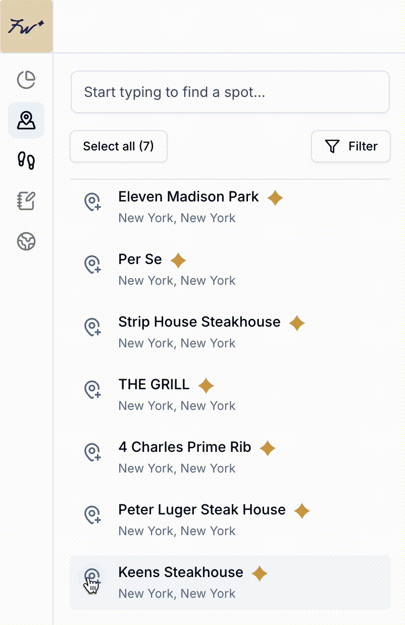 Drifter Planning Interface